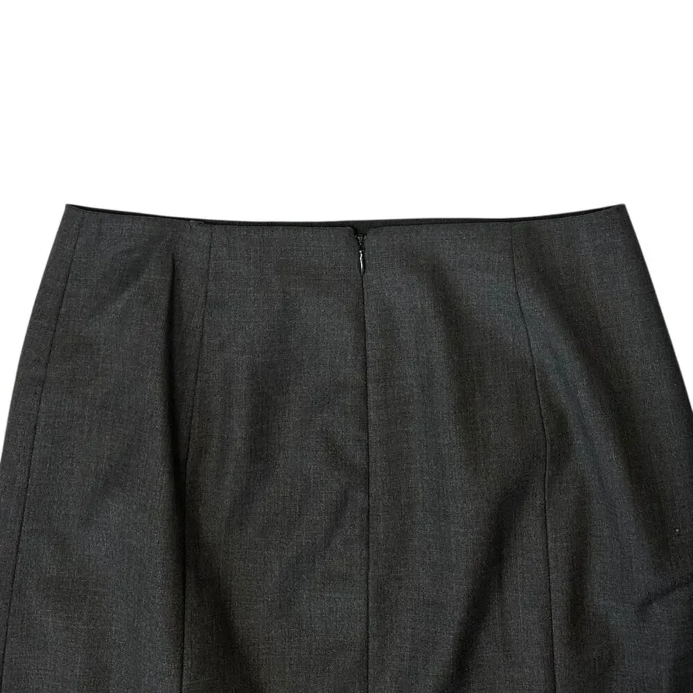 J. Crew Super 100's Pure Wool Skirt Gray Size 8